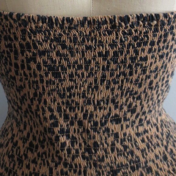 Universal Thread Linen-blend Strapless Leopard Print Maxi Dress - Picture 5 of 13